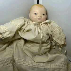 EARLY ANTIQUE 1923 BYE-LO BABY DOLL 12” PUTNAM GERMANY reproduction  CLOTH BODY